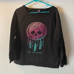 Skull dream catcher sweater